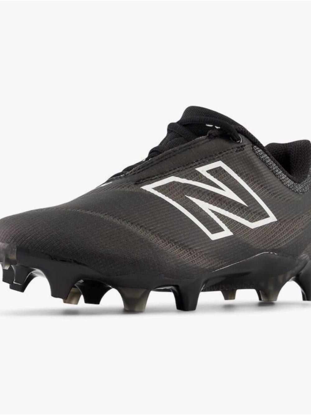 New Balance Black Athletic Soccer Cleats with White Logo